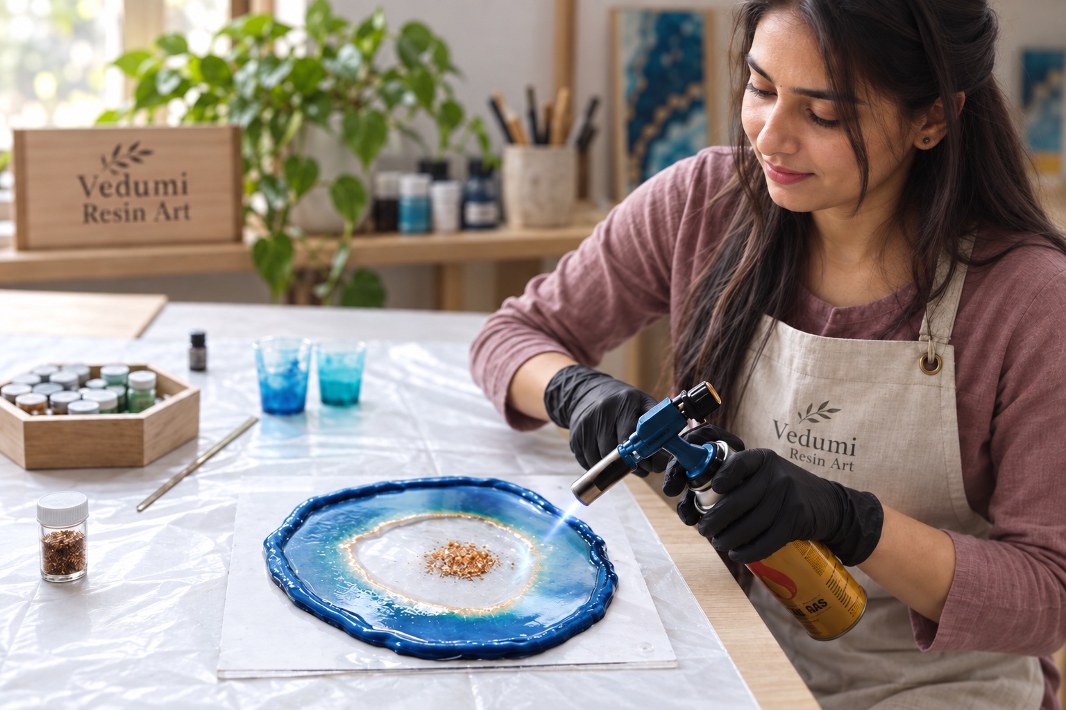 Vedumi resin artwork