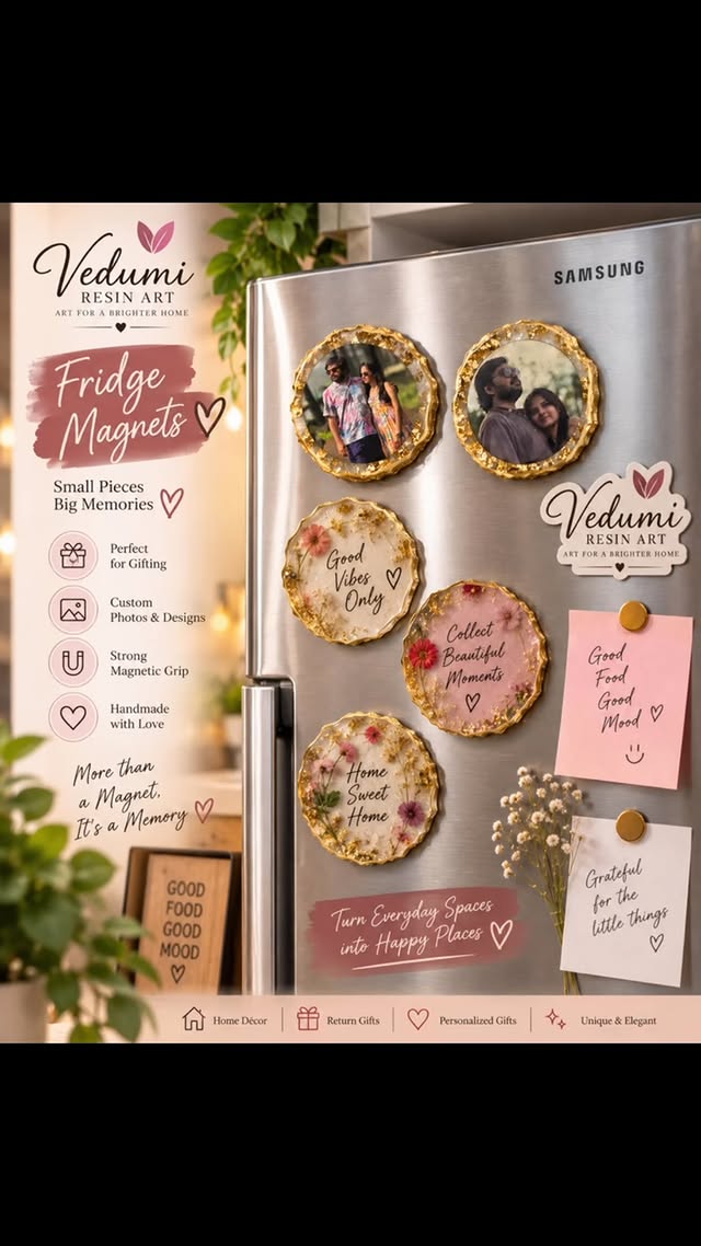 Resin Fridge Magnet — Bulk & Return Gifts — reel cover