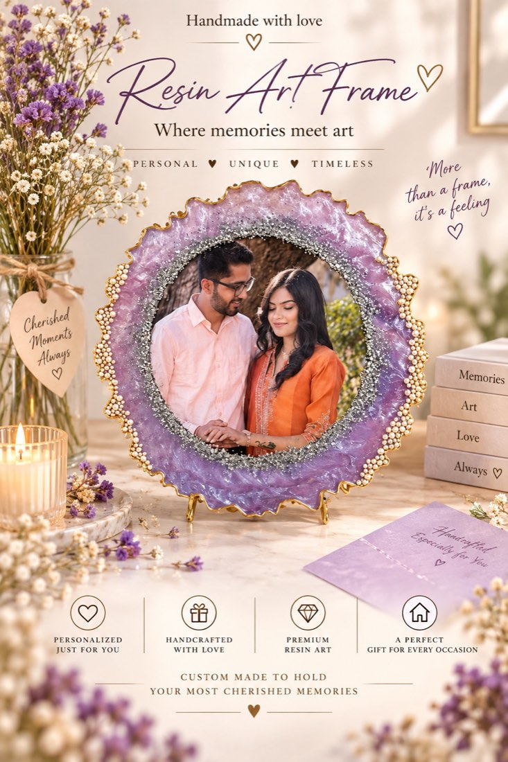 Resin artwork: Cherished Moments Frame