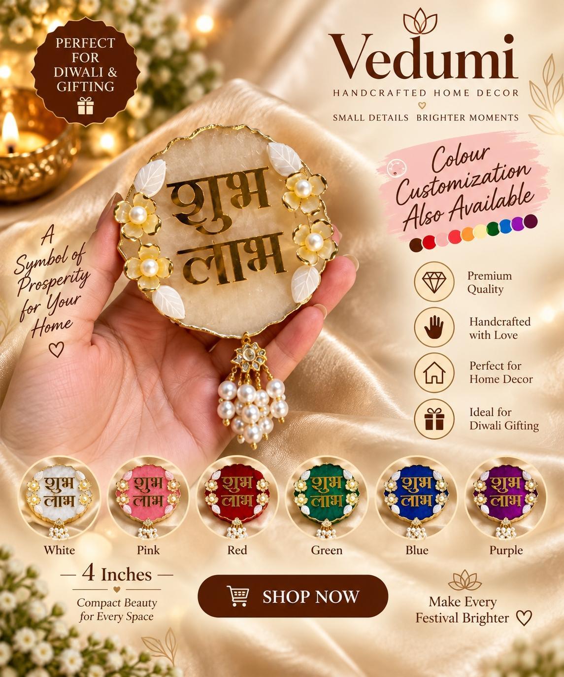 Shubh Labh Pearl Hanging Pendant